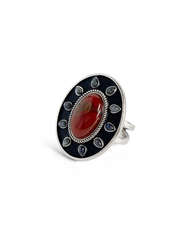 birthday x iron lamb ring