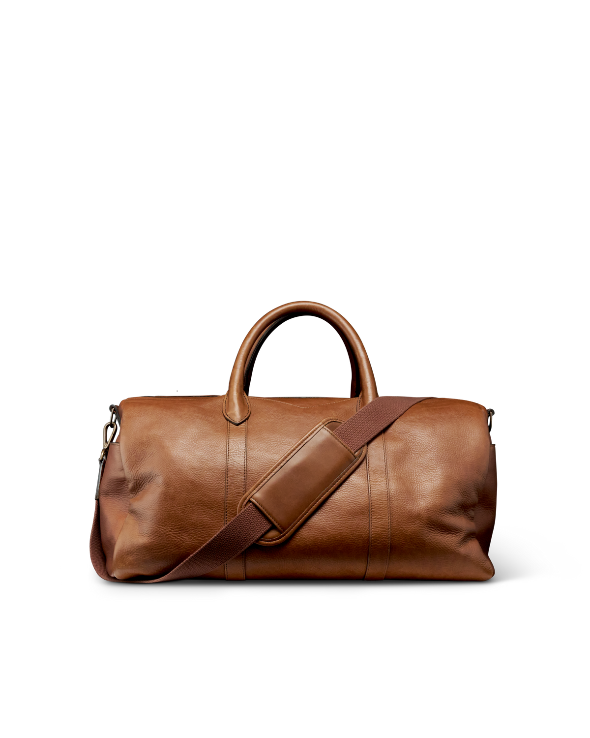 lightweight leather duffle