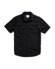 men's denim short sleeve pearl snap