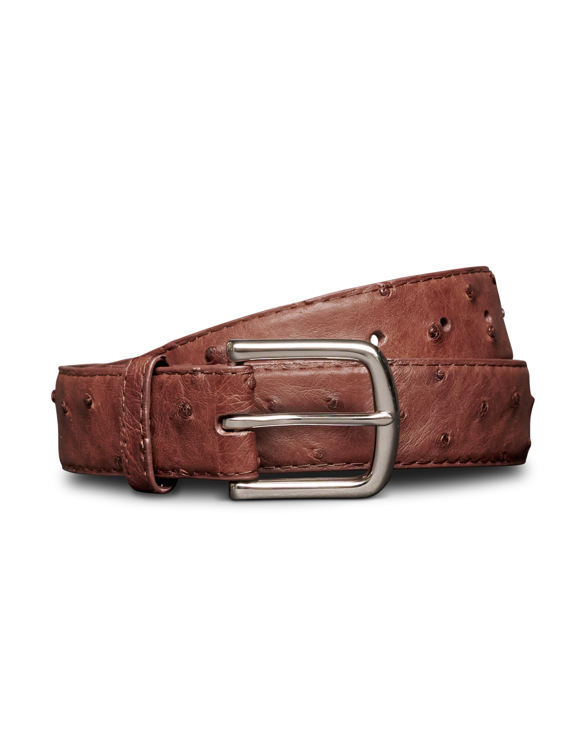 men's ostrich belt