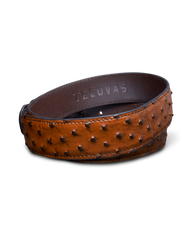 men's ostrich belt