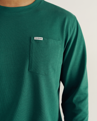 men's long sleeve standard issue pocket tee
