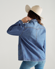 women's denim chore jacket