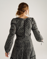 women's long sleeve cotton poplin top