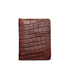 alligator bifold card case