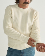 men's crew neck desert sweater