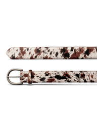 women's hair on hide belt