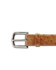 men's ostrich belt