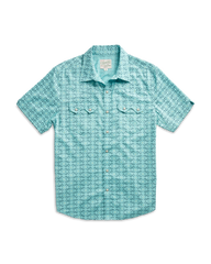 men's sawtooth short sleeve pearl snap
