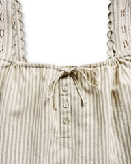 women's linen artisanal tank