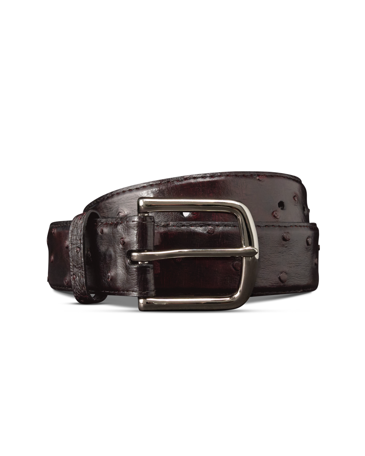 men's ostrich belt