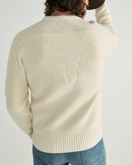 men's crew neck desert sweater
