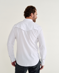 men's performance long sleeve western pearl snap