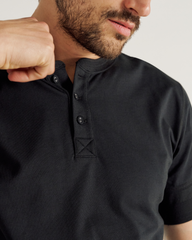 men's standard issue short sleeve henley