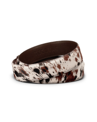 women's hair on hide belt