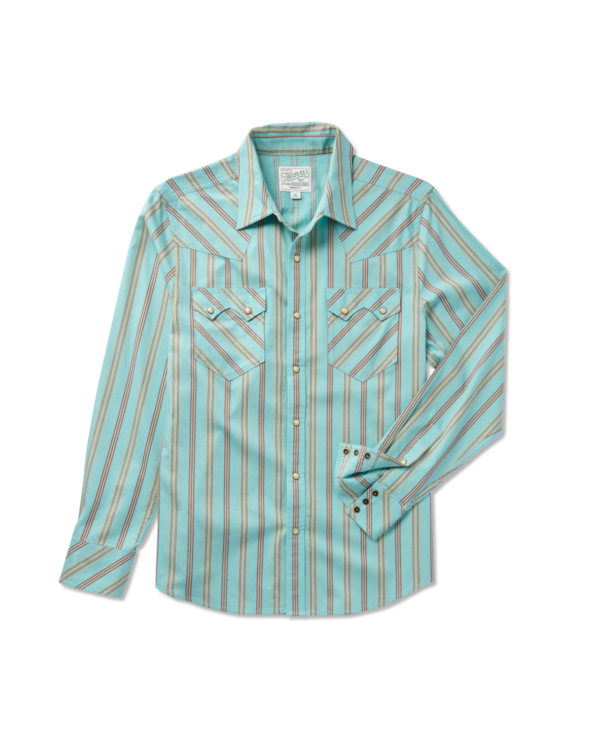 men's vintage weight sawtooth cotton pearl snap