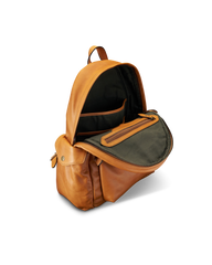 men's leather backpack